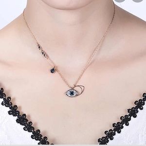 Swarovski Crystal seeing eye necklace